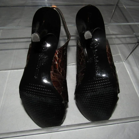 LIZ CLAIBORNE Brooke Brown Leather Sandals Sz 6.5M - Picture 4 of 4